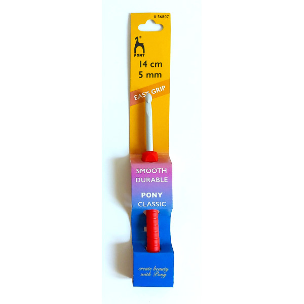 Pony Easy Finger Flat Crochet Hook - 5 mm